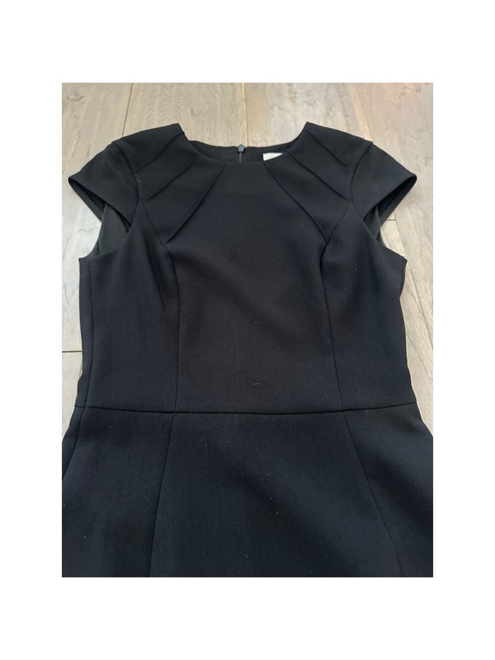 H&M Black Sheath Midi Dress Size 0 - Picture 8 of 13